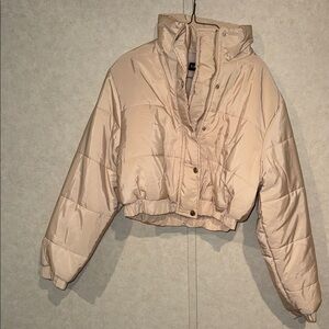 Elegant Beige Puffer Jacket